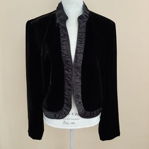 Talbots Black Velvet Jacket.